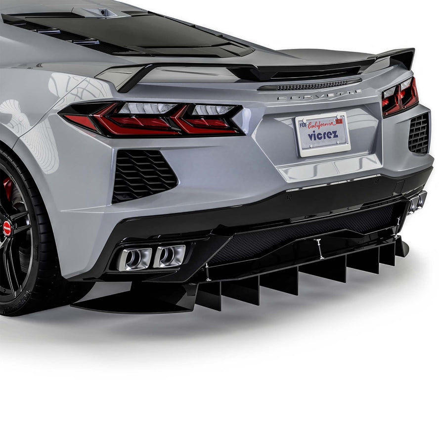 Vicrez R1 Rear Diffuser vz102106 | Chevrolet Corvette C8 2020-2026