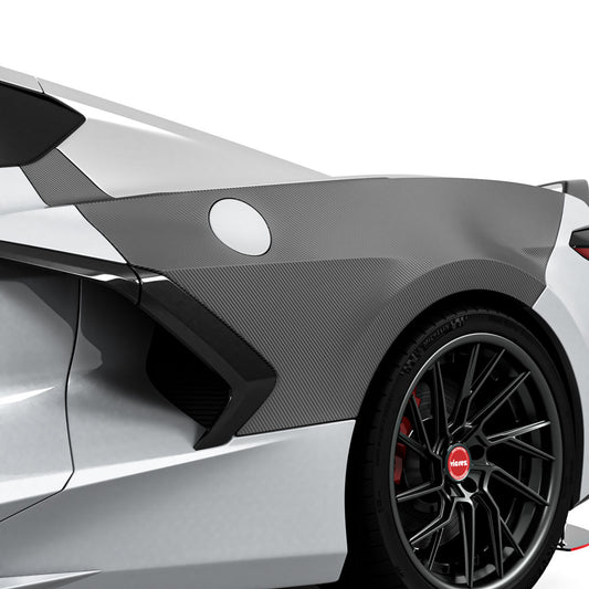 Vicrez Rear Fender Cover Vinyl vz102301 | Corvette C8 2020-2026
