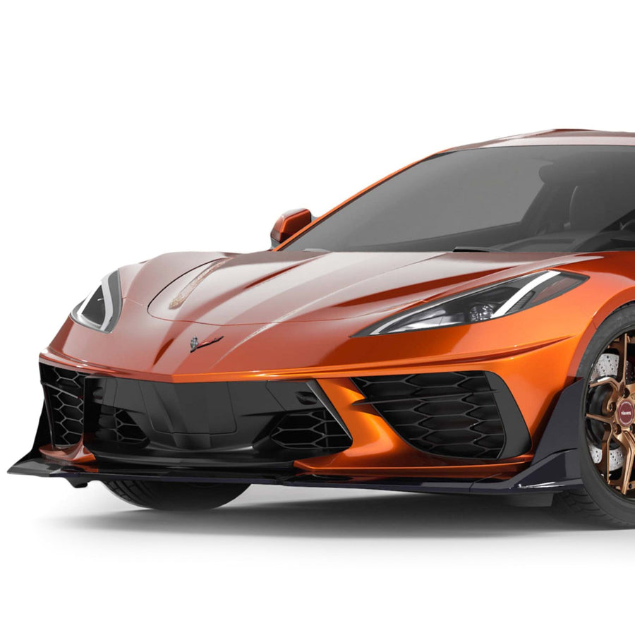Vicrez VZR2 Style Front Bumper Lip VZ102461 for Chevrolet Corvette C8 2020-2026