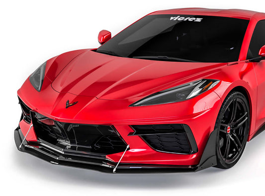 Vicrez VZR1 Front Bumper Lip Splitter vz101671 | Chevrolet Corvette C8 2020-2026