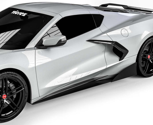 Vicrez VZR1 Side Skirt Splitters vz101672 | Chevrolet Corvette C8 2020-2026