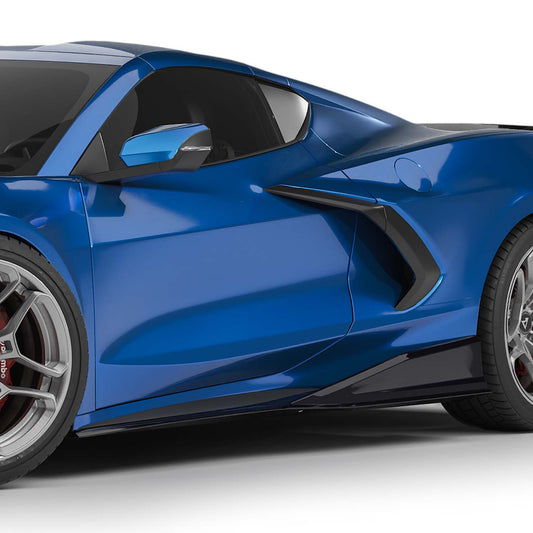 Vicrez VZR1 Style Side Skirts vz102470 | Chevrolet Corvette C8 2020-2026