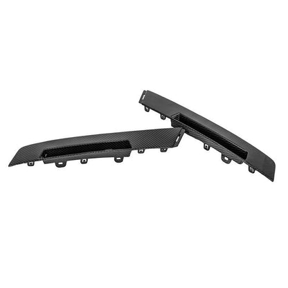 2009-15 Cadillac CTS-V Coupe Dry Carbon Fiber Rear Bumper Insert Covers image 9