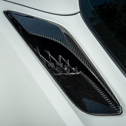 Corvette C7 DRY CARBON FIBER Rear Quarter Intake Vents image 2