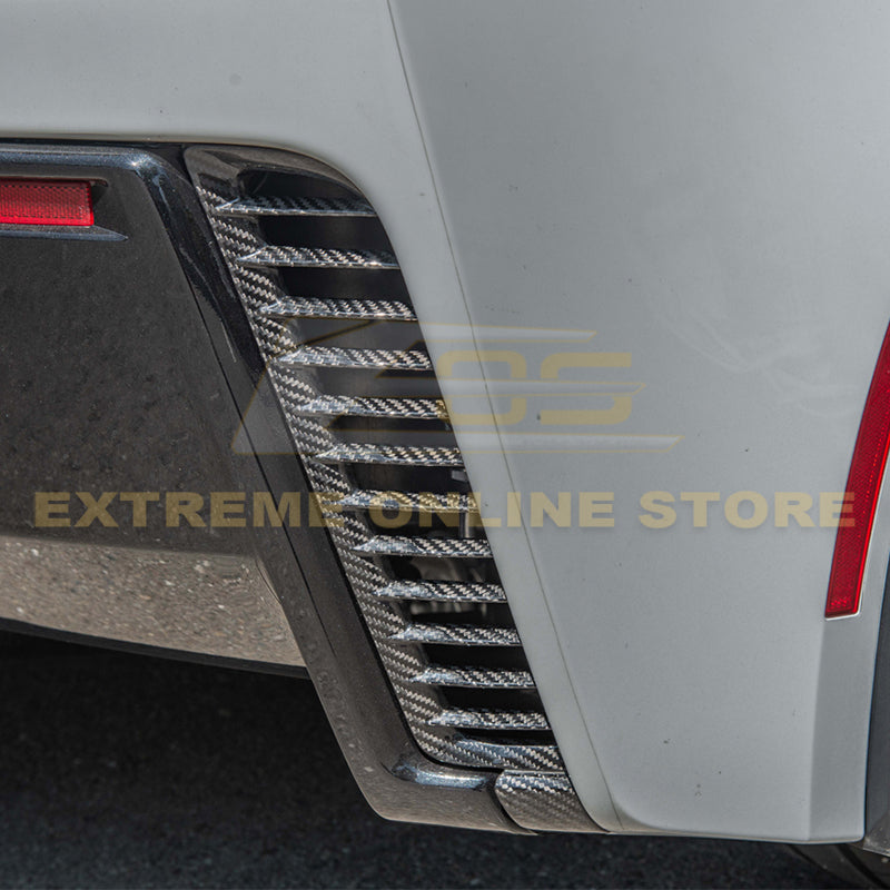 Corvette C7 DRY CARBON FIBER Replacement Rear Diffuser Vent image 1
