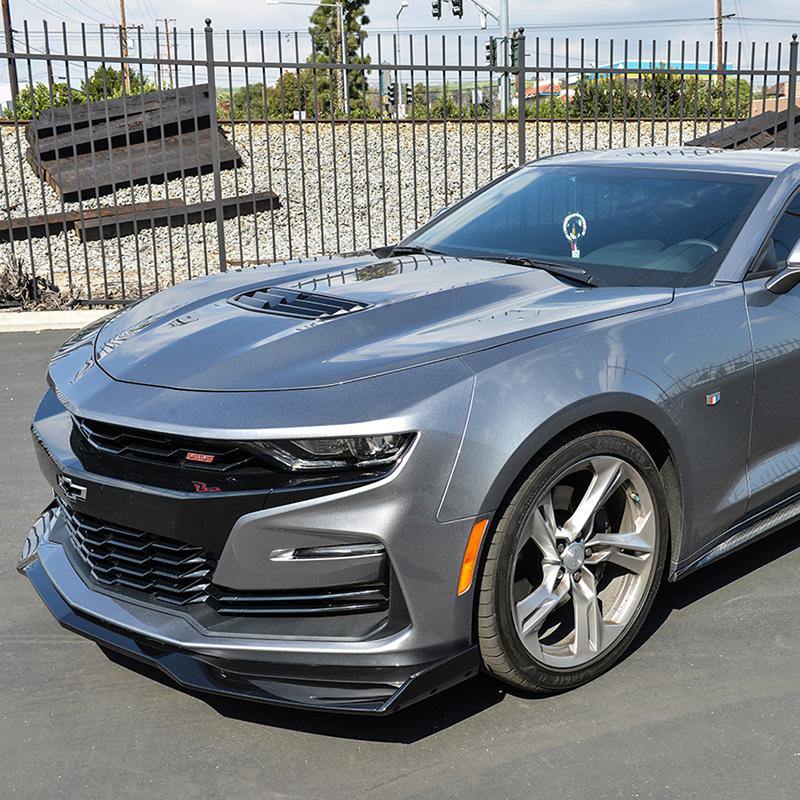 Camaro 2019-Up Camaro RS & SS | ZL1 1LE Style Front Bumper Lip Splitter image 3