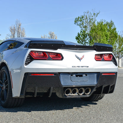 Corvette C7 Rear Bumper Diffuser Fins image 3