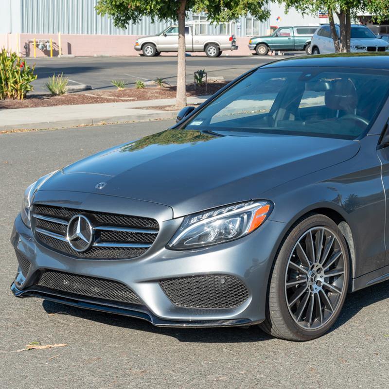 2015-18 Mercedes-Benz C-Class W205 AMG Carbon Fiber Front Splitter Lip image 4