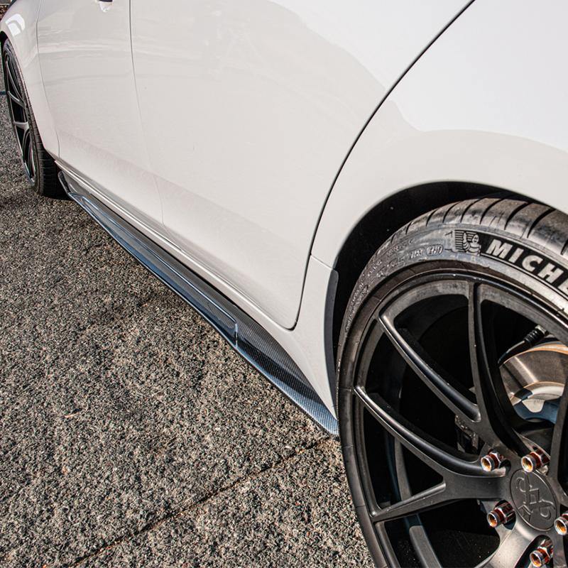 2014-19 Cadillac CTS Carbon Fiber Side Skirts Rocker Panels image 12
