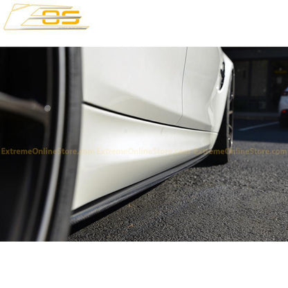 2014-20 BMW F80 M3 Carbon Fiber Front Splitter & Side Skirts image 6