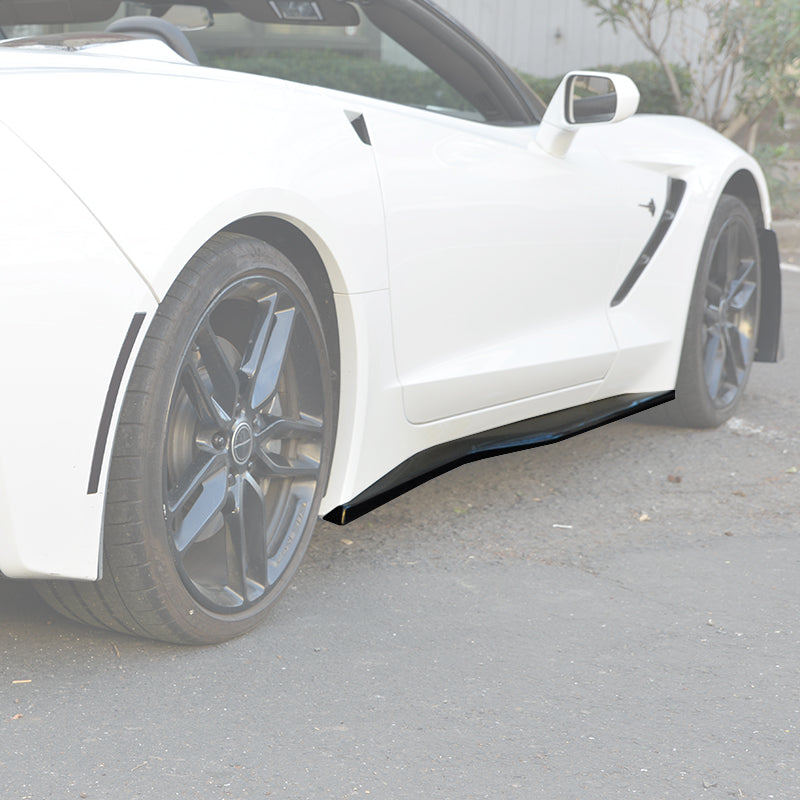 Corvette C7 Z06 Conversion Side Skirts Rocker Panels image 13