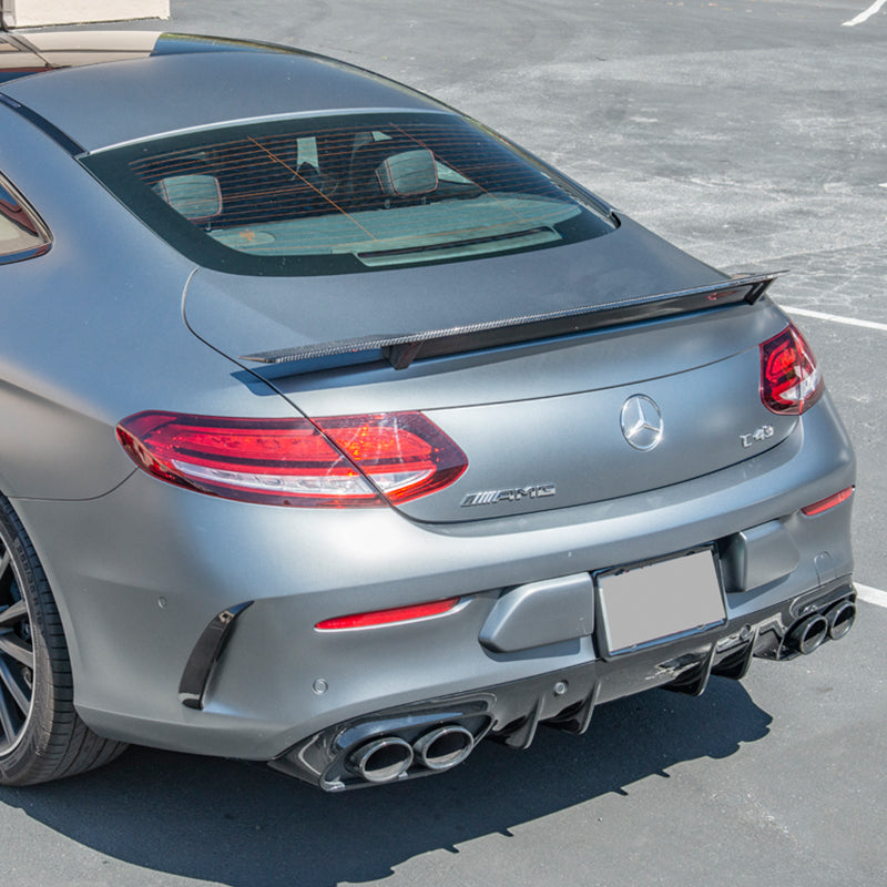 2019-Up Mercedes-Benz C-Class C205 Coupe Carbon Rear Spoiler image 10