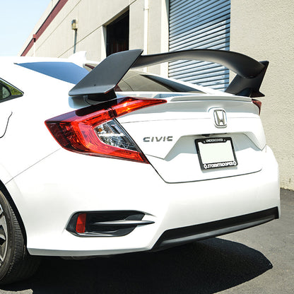 2016-21 Honda Civic Sedan Type R Conversion Rear Trunk Spoiler Kit image 16