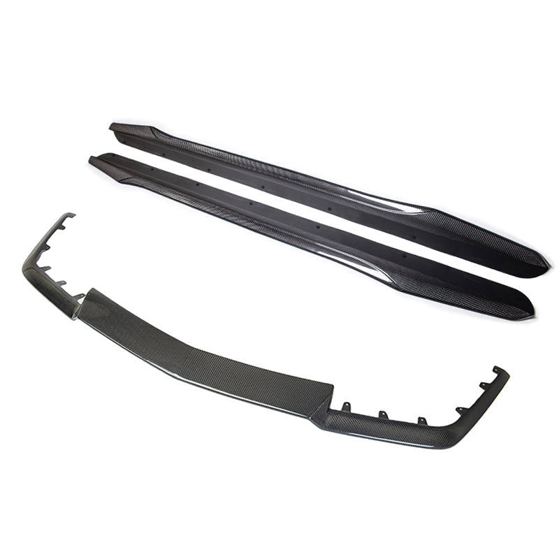 2009-15 Cadillac CTS-V Carbon Fiber Front Splitter & Side Skirts image 25