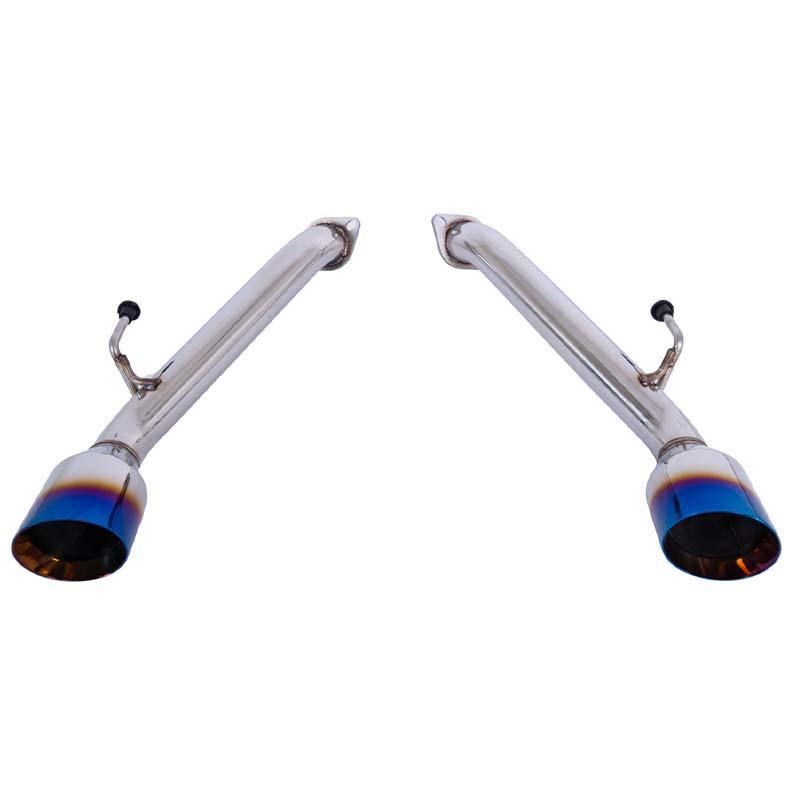 2017-Up Infiniti Q60 Muffler Delete Dual Burnt Tips Exhaust image 11