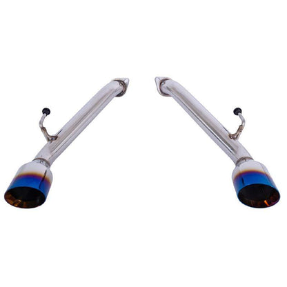 2017-Up Infiniti Q60 Muffler Delete Dual Burnt Tips Exhaust image 11