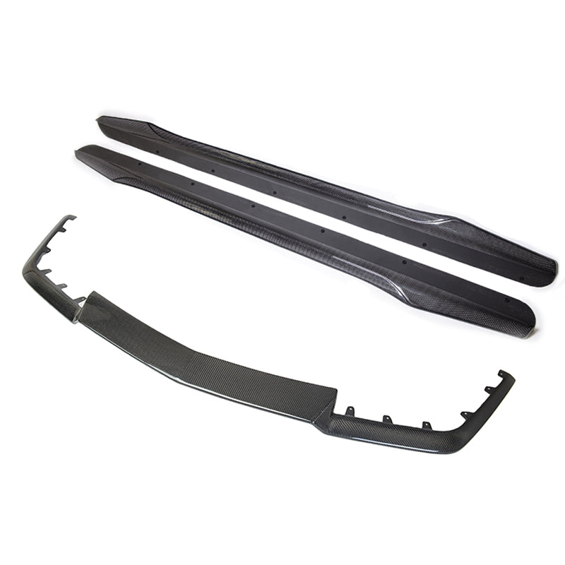 2009-15 Cadillac CTS-V Carbon Fiber Front Splitter & Side Skirts image 26