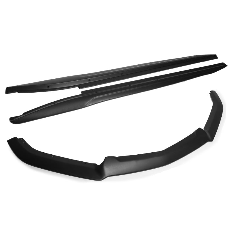 2014-19 Cadillac CTS Carbon Fiber Front Splitter & Side Skirts image 25