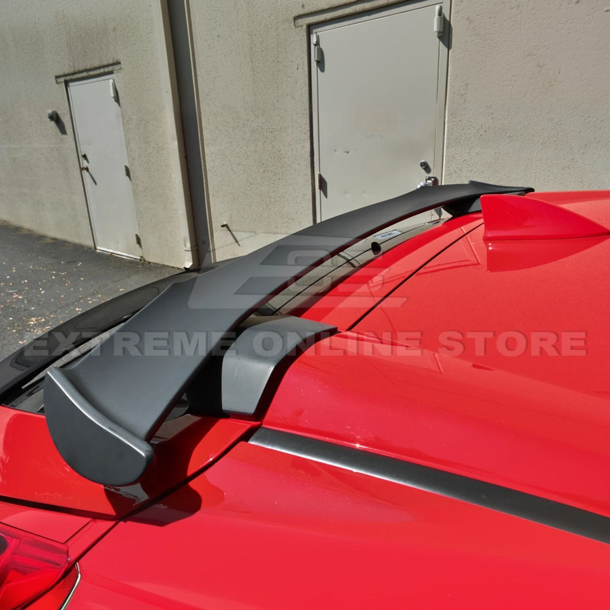 2016-21 Honda Civic Hatchback Spoon Style Rear Roof Spoiler Kit image 6