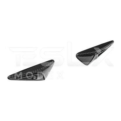 2020-23Tesla Model 3 20-24 Y Carbon Fiber Exterior All Inclusive Camera Covers image 1