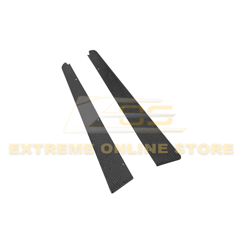 2009-15 Cadillac CTS-V Sedan Dry Carbon Fiber Rear Apron Valance Lip image 1