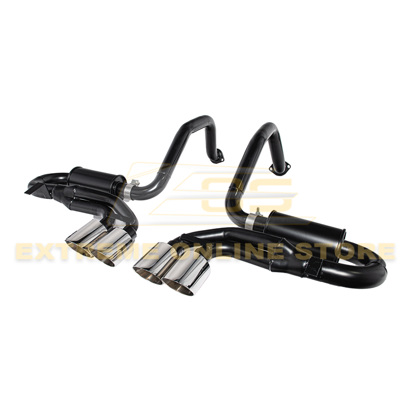 Corvette C5 Muffler Axle Back Quad Tips Exhaust image 1