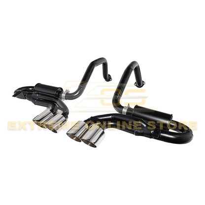 Corvette C5 Muffler Axle Back Quad Tips Exhaust image 1