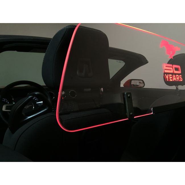 2015+ Mustang Convertible WindRestrictor® Add On Front Mount image 2